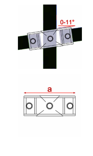 156 Eğim İstavroz (0°–11°) teknik çizim ve ölçüler